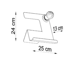 Schreibtischlampe INCLINE Weiß - 1x E27 Fassung - max. 60W - exkl. LED's