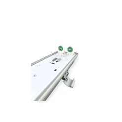 Set - 150cm Doppelfassung - IP65 Feuchtraum -Wannenleuchte + 2 x 25W LED Leuchtstoffröhren 3000K - 830 - Warmweiß - Komplett