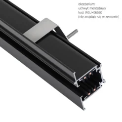 Spectrum 3-Phasen Stromschiene Einbau 100 cm Schwarz