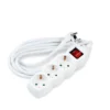 Steckdosenleiste 3-fach mit Ein- und Ausschalter- Kabellänge optional - 3G1.5mm²