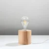 Tischleuchte SALGADO Holz - 1x E27 Fassung - max. 60W - exkl. LED's
