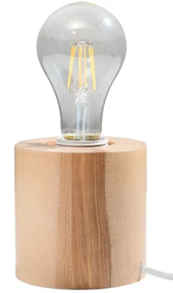 Tischleuchte SALGADO Holz - 1x E27 Fassung - max. 60W - exkl. LED's