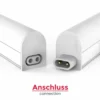 T5 LED Küchenunterbauleuchte - 60cm - Lichtfarbe optional - komplett mit Anschlusskabel und Ein- / Ausschalter - 8W entspricht 80W