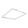 Unterputz‑Deckenrahmen, Lochmaß 613 × 613 mm, weiß | Abdeckmaß 630 × 630 mm – geeignet für 60 × 60 cm LED‑Panels (Side‑ und Backlit) in Gipsdecken