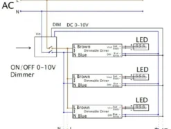 1-10V Aufputz Dimmer max. 800 Watt mit Fernbedienung - geeignet für LED Panels