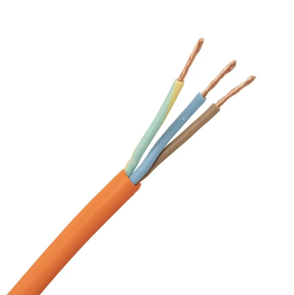 Verlängerungskabel 10 Meter - H05VV-F3G1,5 geerdet - orange