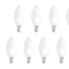 Vorteilspack 10 Stück - E14 LED Kerzenlampe - Typ C37 - 3W entspricht 25W - 3000K Warmweiß