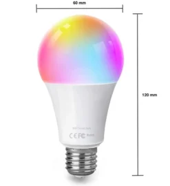 Vorteilspack 10 Stück - E27 WLAN LED Lampen - 9W entspricht 85W - RGB+CCT alle Lichtfarben - per App steuerbar