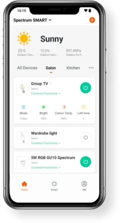 Vorteilspack 10 Stück - E27 WLAN LED Lampen - 9W entspricht 85W - RGB+CCT alle Lichtfarben - per App steuerbar