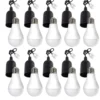 Vorteilspackung 10 Stück - Renovierfassung Schwarz - E27 Fassung | Inkl. 10x LED Lampe E27- A60 - 9W 6000K Tageslichtweiß
