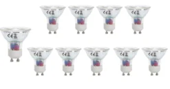 Vorteilspack 10x LED GU10 - 3W entspricht 26W - 2700K Warmweiß