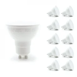Vorteilspack 10 x LED-Spot - GU10 Fassung - 2,8W entspricht 25W - Lichtfarbe optional