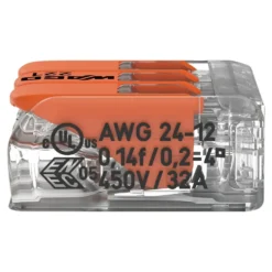 WAGO Verbindungsklemme 3-polig 0.14-4 mm² - 50 Stück
