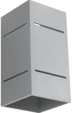 Wandleuchte BLOCCO Grau - 1x G9 Fassung - max. 40W - exkl. LED's