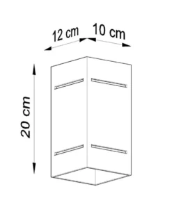 Wandleuchte BLOCCO Weiß - 1x G9 Fassung - max. 40W - exkl. LED's