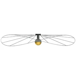 Wandleuchte / Deckenspot ESKOLA 140 Schwarz - 1x E27 Fassung - max. 60W - exkl. LED's