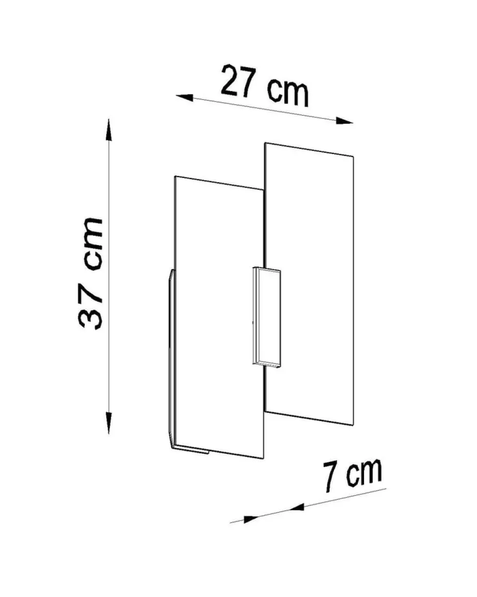 Wandleuchte FABIANO - 2x E27 Fassung - max. 2x60W - exkl. LED's