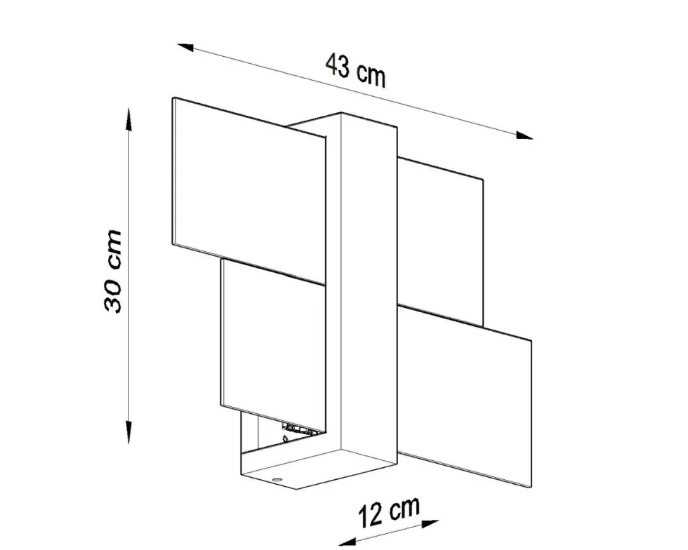 Wandleuchte FENIKS 1 Natur Holz - 1x E27 Fassung - max. 60W - exkl. LED's
