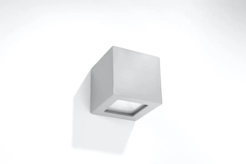 Wandleuchte Keramik LEO Grau - 1x E27 Fassung - max. 60W - exkl. LED's