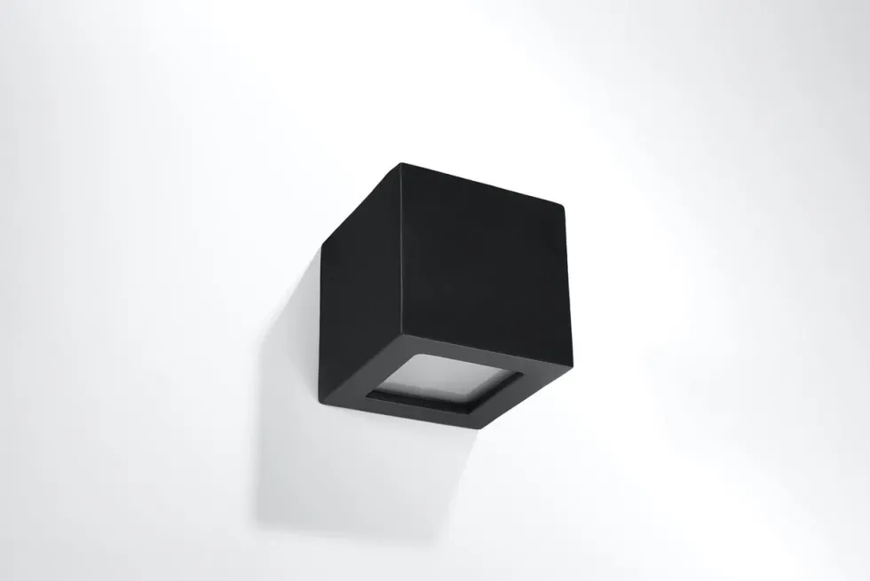 Wandleuchte Keramik LEO Schwarz - 1x E27 Fassung - max. 60W - exkl. LED's