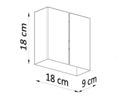 Wandleuchte LINEA - 2x G9 Fassung - max. 2x40W - exkl. LED's