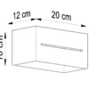 Wandleuchte LOBO MAXI Grau - 2x G9 Fassung - max. 2x40W - exkl. LED's