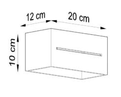 Wandleuchte LOBO MAXI Schwarz - 2x G9 Fassung - max. 2x40W - exkl. LED's