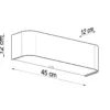 Wandleuchte LOKKO Schwarz - 2x E27 Fassung - max. 2x60W - exkl. LED's