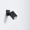 Wandleuchte MERIDA Schwarz - 1x GU10 Fassung - max. 40W - exkl. LED's