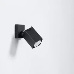 Wandleuchte MERIDA Schwarz - 1x GU10 Fassung - max. 40W - exkl. LED's