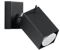 Wandleuchte MERIDA Schwarz - 1x GU10 Fassung - max. 40W - exkl. LED's