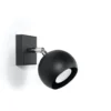 Wandleuchte OCULARE Schwarz - 1x GU10 Fassung - max. 40W - exkl. LED's