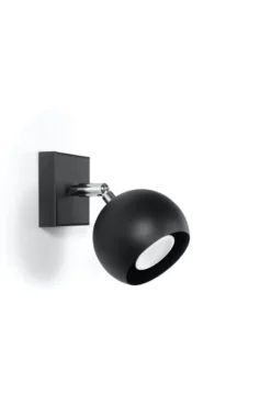 Wandleuchte OCULARE Schwarz - 1x GU10 Fassung - max. 40W - exkl. LED's