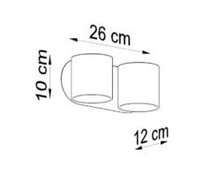 Wandleuchte ORBIS 2 Weiß - 2x GU10 Fassung - max. 2x40W - exkl. LED's