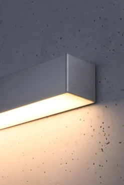 Wandleuchte PINNE 90 Grau - 25W - 4600Lm - 3000K Warmweiß