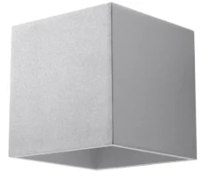 Wandleuchte QUAD 1 Grau - 1x GU10 Fassung - max. 40W - exkl. LED's