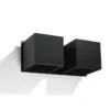 Wandleuchte QUAD 2 Schwarz - 2x GU10 Fassung - max. 2x40W - exkl. LED's