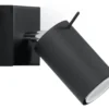 Wandleuchte RING Schwarz - 1x GU10 Fassung - max. 40W - exkl. LED's