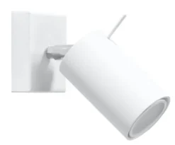 Wandleuchte RING Weiß - 1x GU10 Fassung - max. 40W - exkl. LED's