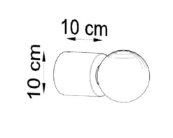 Wandleuchte SALGADO Beton - 1x E27 Fassung - max. 60W - exkl. LED's