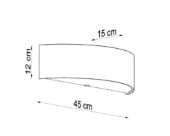 Wandleuchte SKALA Weiß - 2x E27 Fassung - max. 2x60W - exkl. LED's