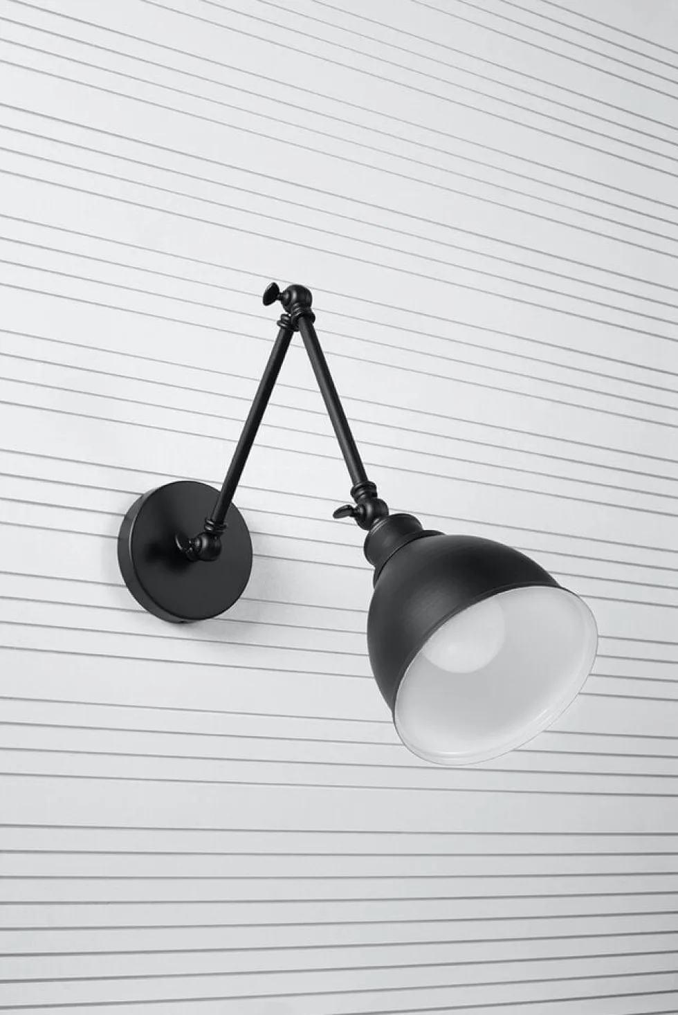 Wandleuchte STARK SHADE Schwarz - 1x E27 Fassung - max. 60W - exkl. LED's