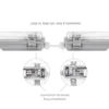 Wasserdichte LED T8/G13 Leuchtstoffröhrenhalterung - 120cm - IP65 wasserdicht - Feuchtraum Halterung Wannenleuchte - IK10