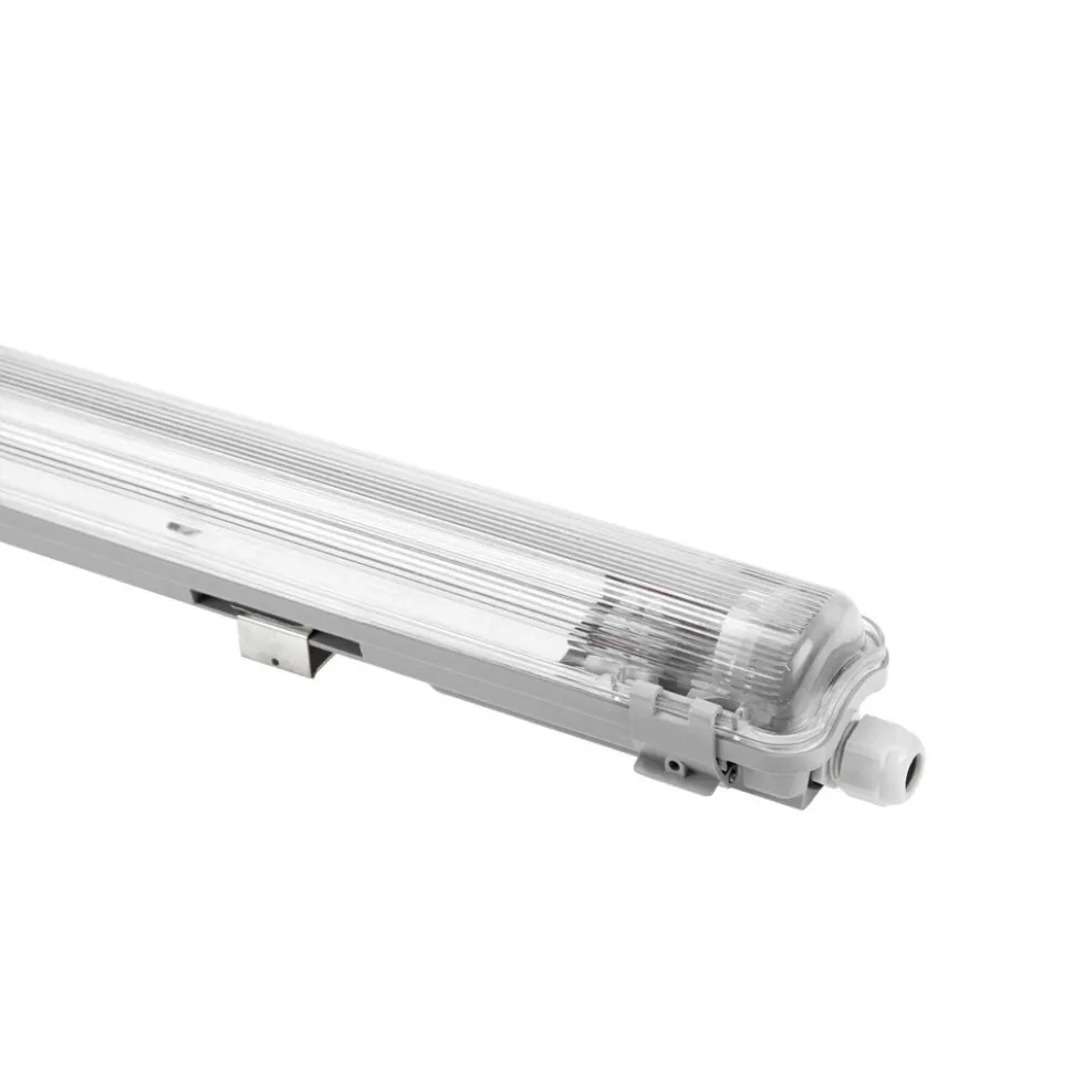 Wasserdichte LED T8/G13 Leuchtstoffröhrenhalterung - 120cm - IP65 wasserdicht - Feuchtraum Halterung Wannenleuchte - IK10