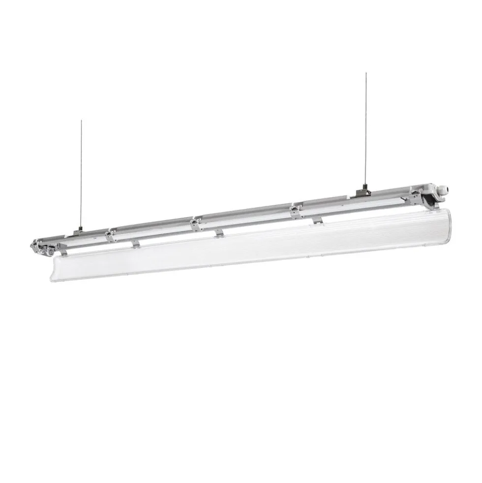 Wasserdichte LED T8/G13 Leuchtstoffröhrenhalterung - 120cm - IP65 wasserdicht - Feuchtraum Halterung Wannenleuchte - IK10