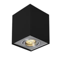 WLAN LED Deckenspot - Cube viereckig - Schwarz Silber - per App steuerbar - schwenkbar