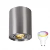 WLAN LED Deckenspot schwenkbar - Röhre Aluminium - per App steuerbar