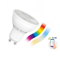 WLAN LED Spot - GU10 4,7W - RBG + CCT Alle Lichtfarben - per App steuerbar